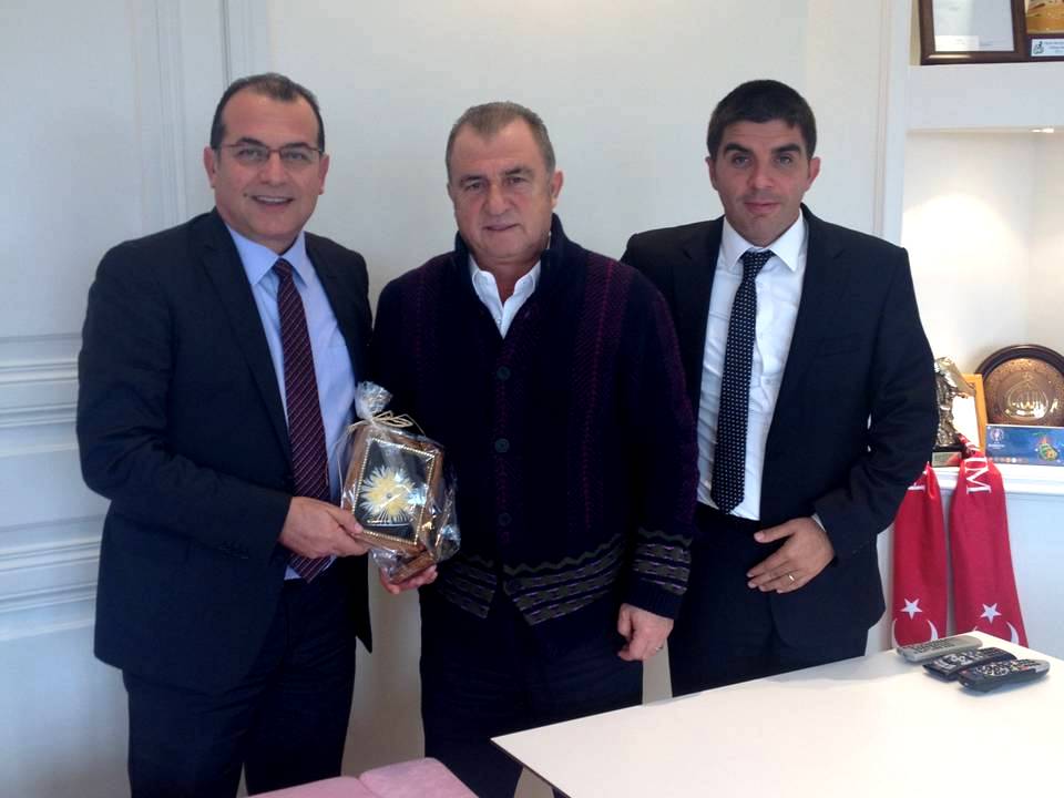 Borataş ve Kınacı, Türkiye Futbol Direktörü Fatih Terim'le görüştü